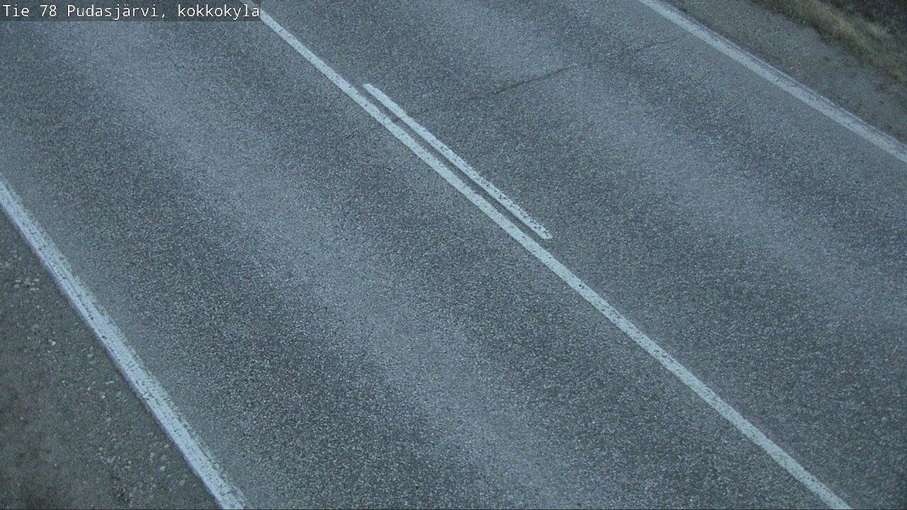 Weather Camera Image Road 78 Pudasjärvi, Kokkokylä, Pudasjärvi, Pohjois-Pohjanmaa