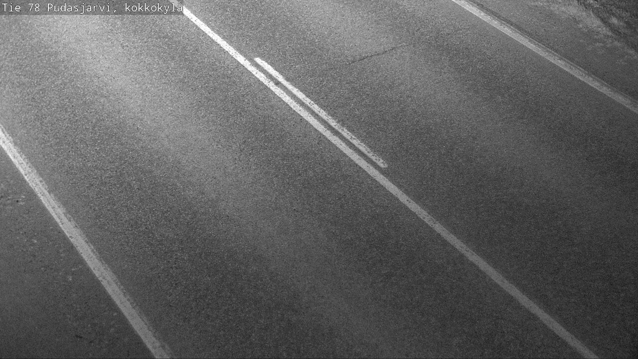 Weather Camera Image Road 78 Pudasjärvi, Kokkokylä, Pudasjärvi, Pohjois-Pohjanmaa