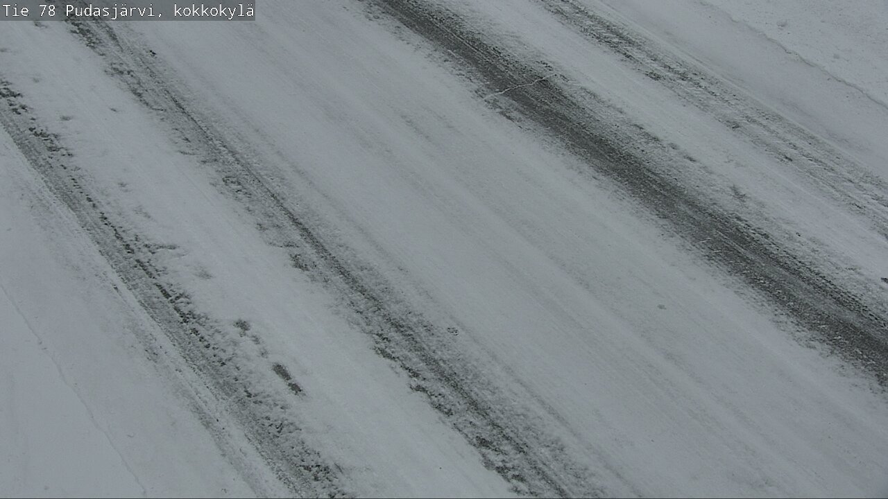 Weather Camera Image Road 78 Pudasjärvi, Kokkokylä, Pudasjärvi, Pohjois-Pohjanmaa
