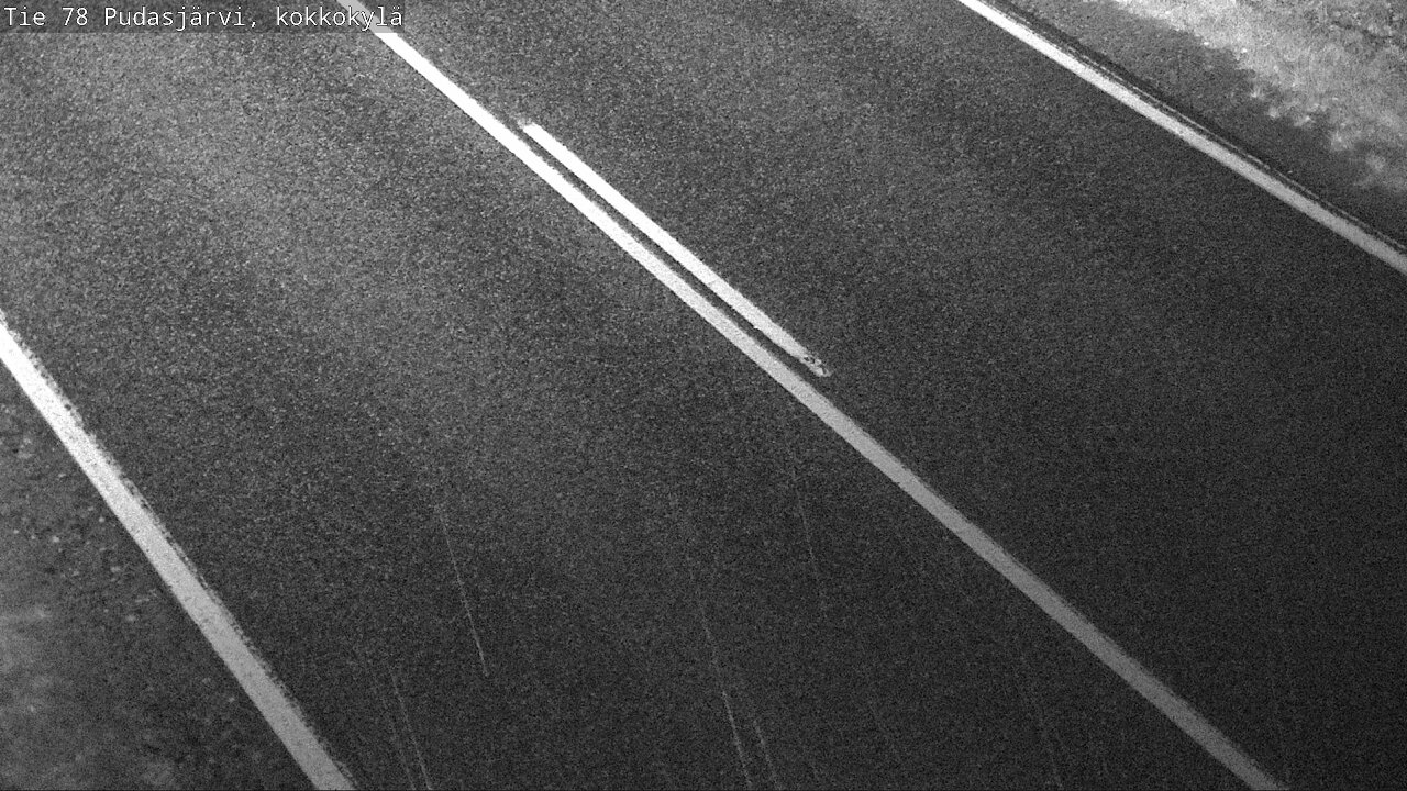 Weather Camera Image Road 78 Pudasjärvi, Kokkokylä, Pudasjärvi, Pohjois-Pohjanmaa