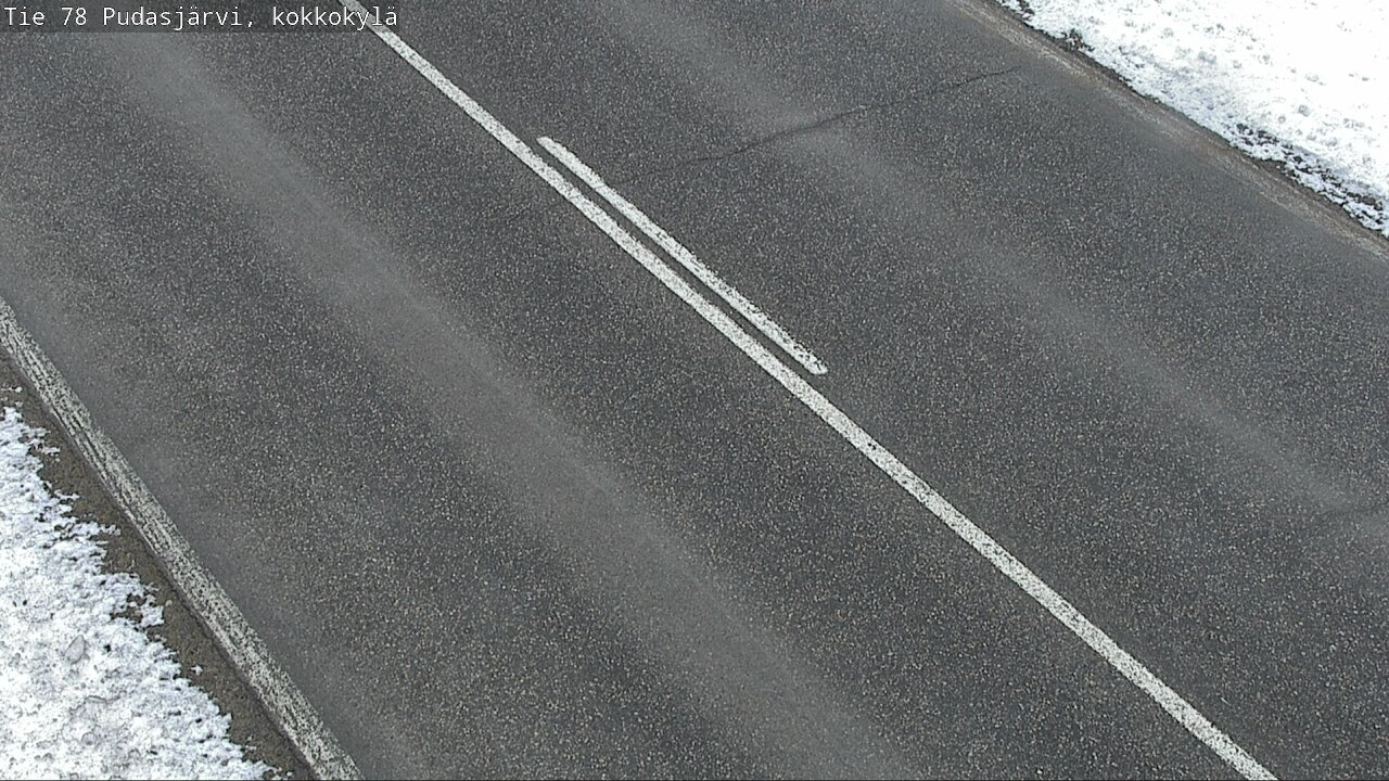 Weather Camera Image Väg 78 Pudasjärvi, Kokkokylä, Pudasjärvi, Pohjois-Pohjanmaa