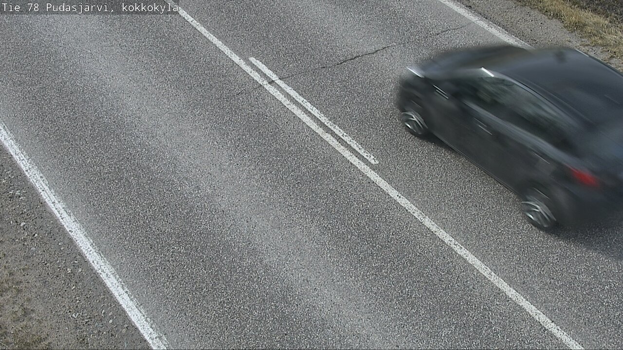 Weather Camera Image Road 78 Pudasjärvi, Kokkokylä, Pudasjärvi, Pohjois-Pohjanmaa