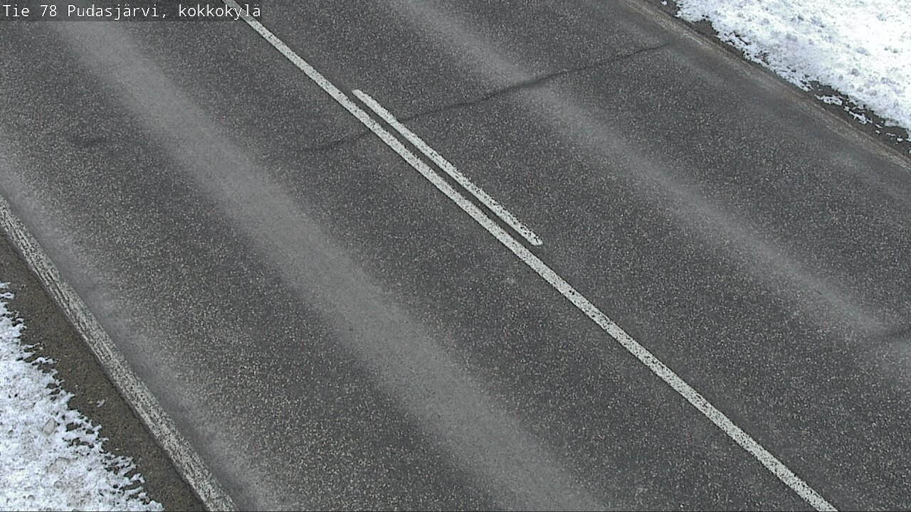 Weather Camera Image Väg 78 Pudasjärvi, Kokkokylä, Pudasjärvi, Pohjois-Pohjanmaa