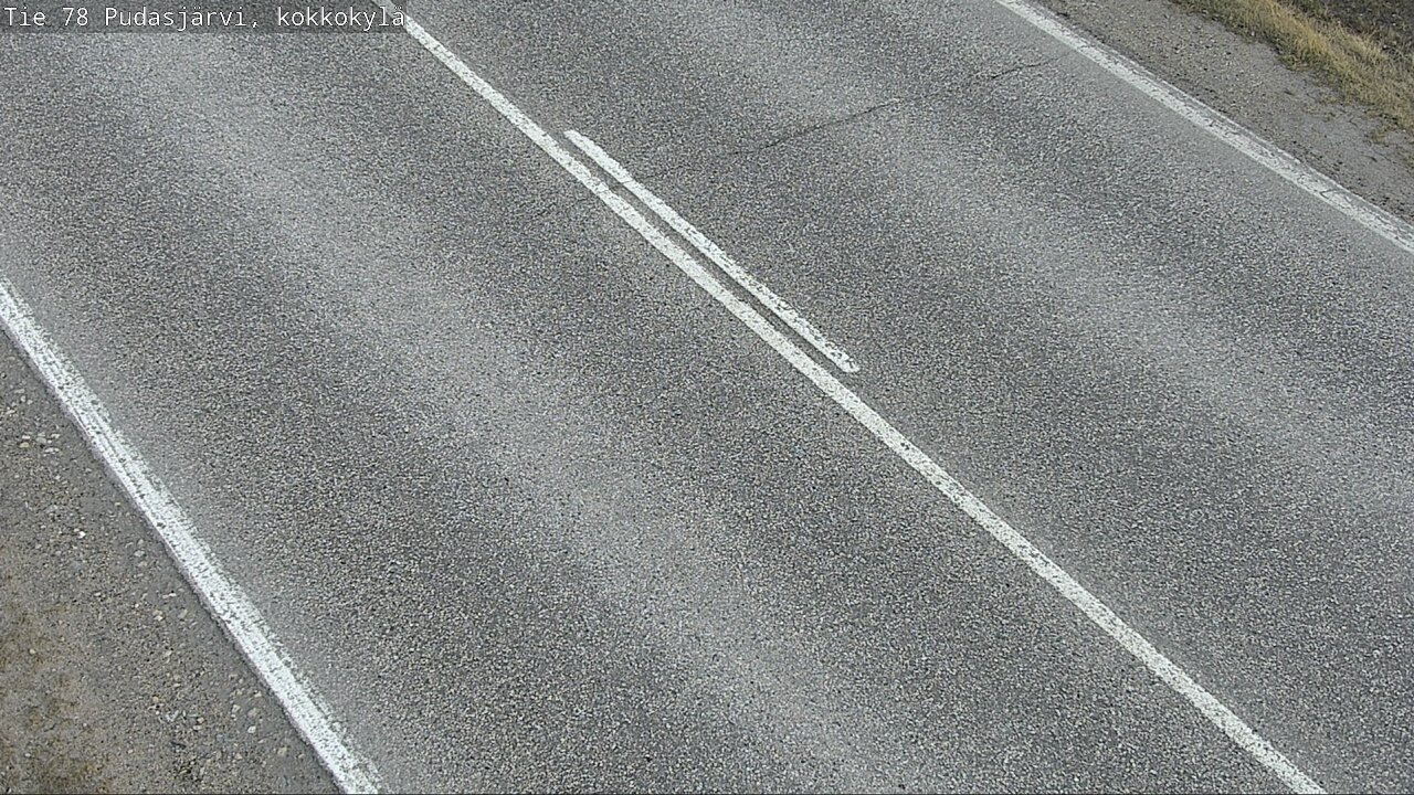 Weather Camera Image Road 78 Pudasjärvi, Kokkokylä, Pudasjärvi, Pohjois-Pohjanmaa