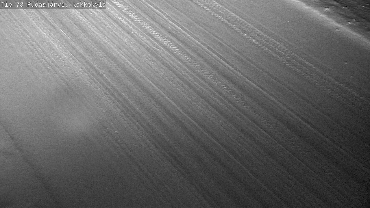 Weather Camera Image Road 78 Pudasjärvi, Kokkokylä, Pudasjärvi, Pohjois-Pohjanmaa