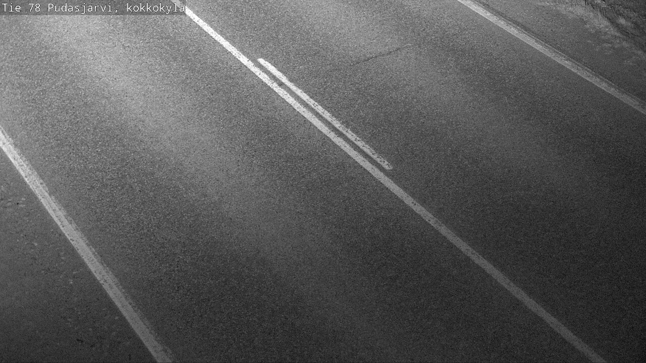Weather Camera Image Road 78 Pudasjärvi, Kokkokylä, Pudasjärvi, Pohjois-Pohjanmaa