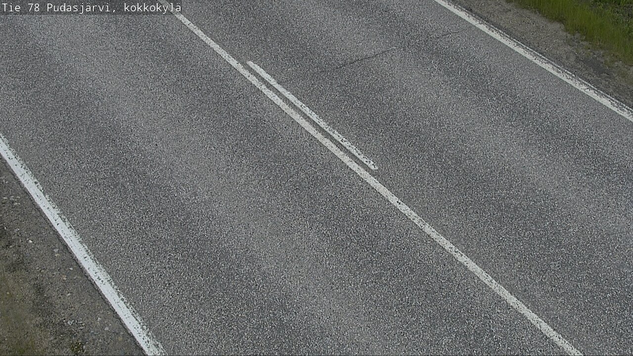 Weather Camera Image Väg 78 Pudasjärvi, Kokkokylä, Pudasjärvi, Pohjois-Pohjanmaa