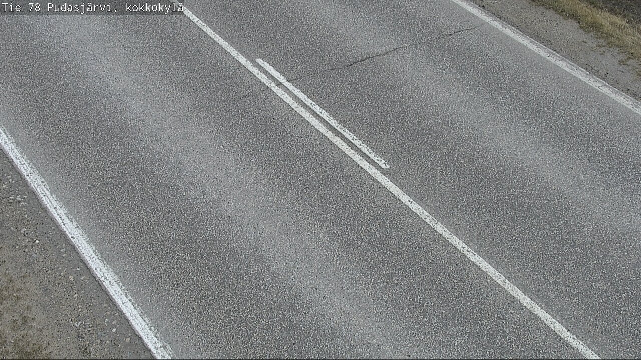 Weather Camera Image Väg 78 Pudasjärvi, Kokkokylä, Pudasjärvi, Pohjois-Pohjanmaa