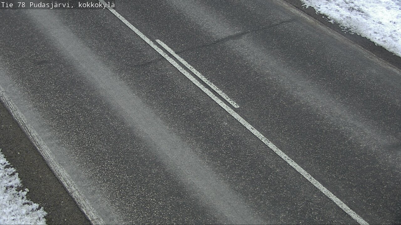 Weather Camera Image Road 78 Pudasjärvi, Kokkokylä, Pudasjärvi, Pohjois-Pohjanmaa