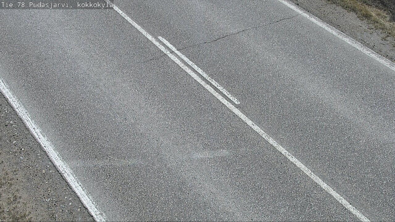 Weather Camera Image Road 78 Pudasjärvi, Kokkokylä, Pudasjärvi, Pohjois-Pohjanmaa