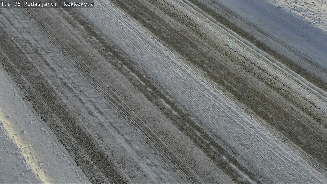 Weather Camera Image Väg 78 Pudasjärvi, Kokkokylä, Pudasjärvi, Pohjois-Pohjanmaa