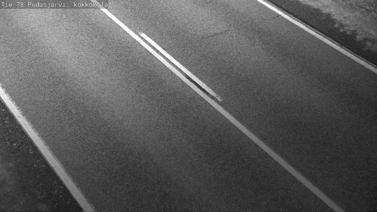 Weather Camera Image Road 78 Pudasjärvi, Kokkokylä, Pudasjärvi, Pohjois-Pohjanmaa