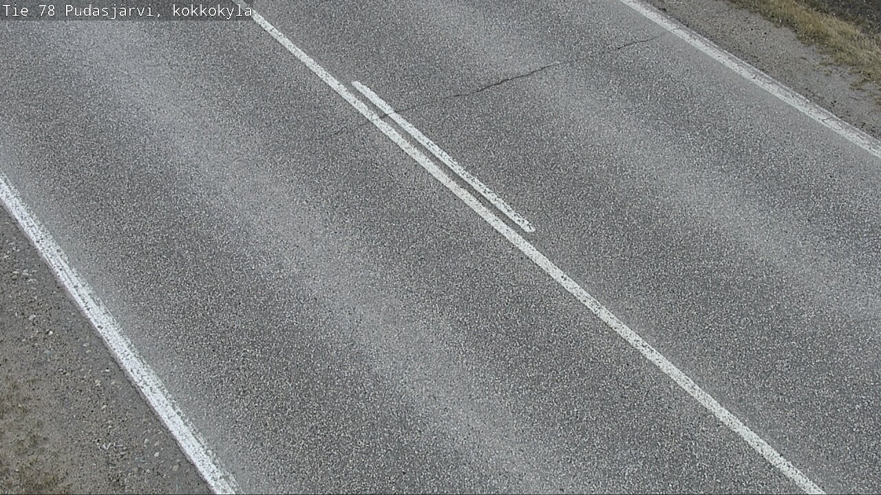 Weather Camera Image Road 78 Pudasjärvi, Kokkokylä, Pudasjärvi, Pohjois-Pohjanmaa