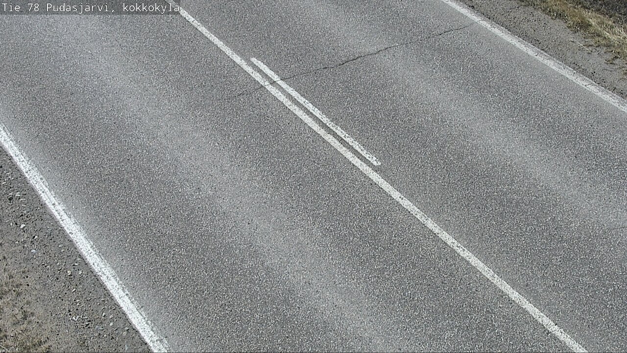 Weather Camera Image Road 78 Pudasjärvi, Kokkokylä, Pudasjärvi, Pohjois-Pohjanmaa