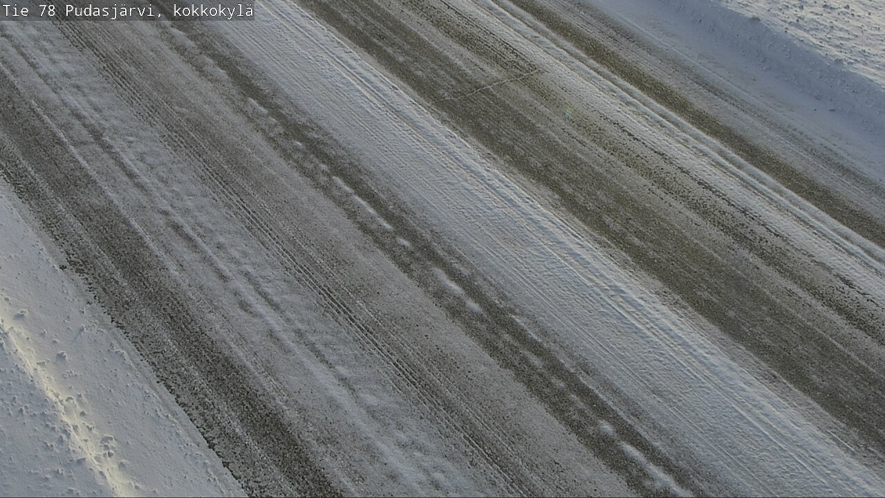Weather Camera Image Väg 78 Pudasjärvi, Kokkokylä, Pudasjärvi, Pohjois-Pohjanmaa