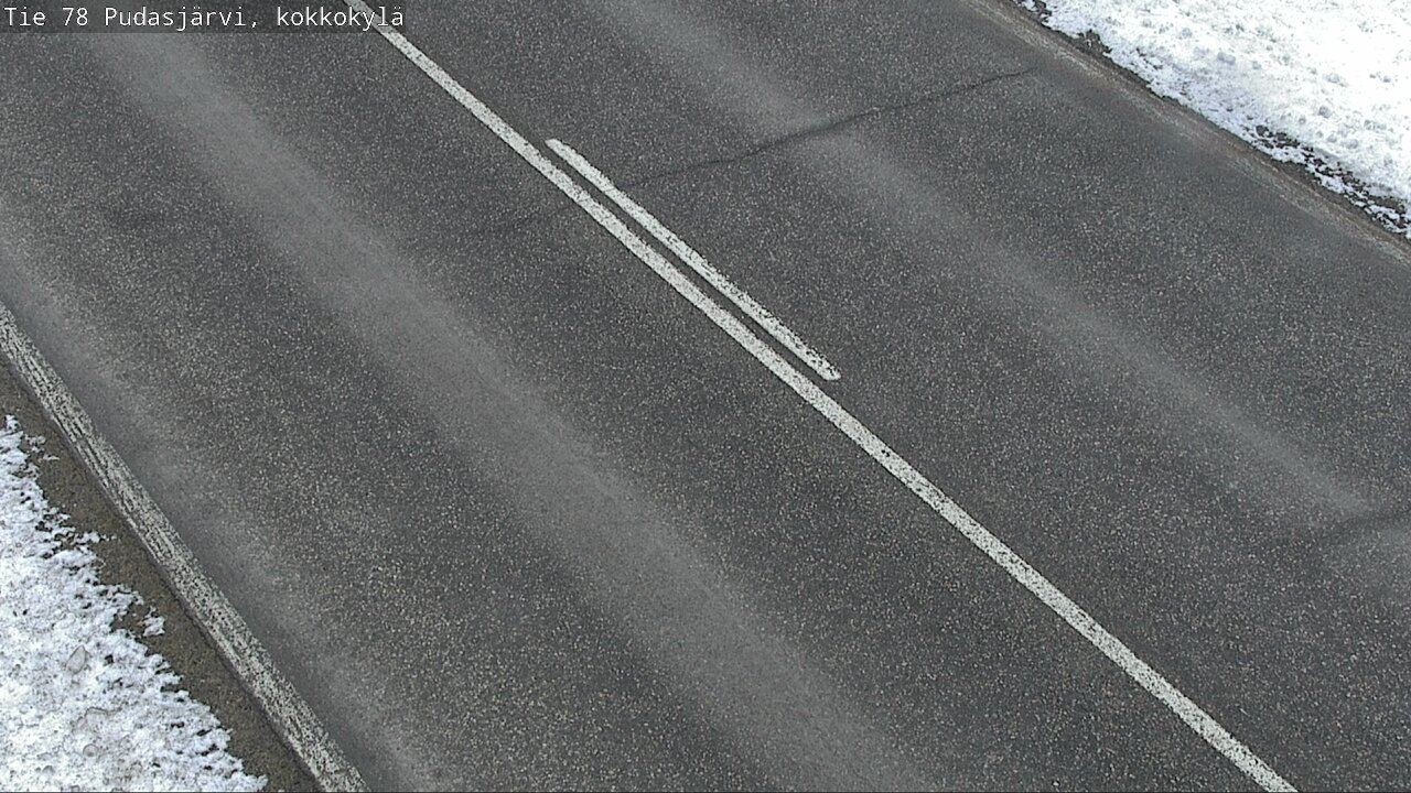 Weather Camera Image Väg 78 Pudasjärvi, Kokkokylä, Pudasjärvi, Pohjois-Pohjanmaa