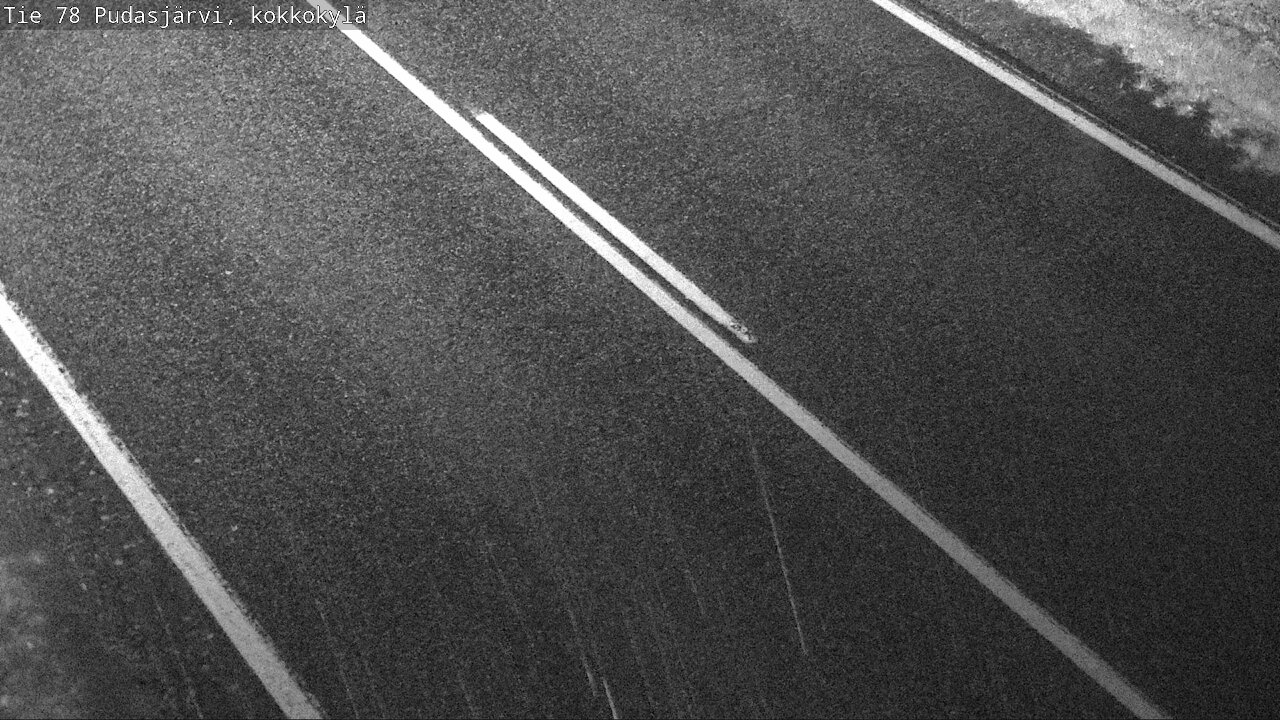 Weather Camera Image Road 78 Pudasjärvi, Kokkokylä, Pudasjärvi, Pohjois-Pohjanmaa