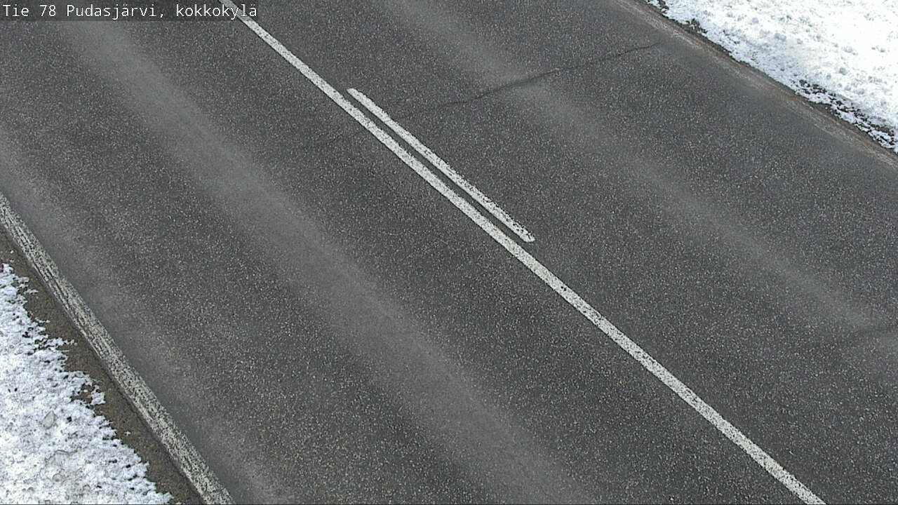 Weather Camera Image Väg 78 Pudasjärvi, Kokkokylä, Pudasjärvi, Pohjois-Pohjanmaa
