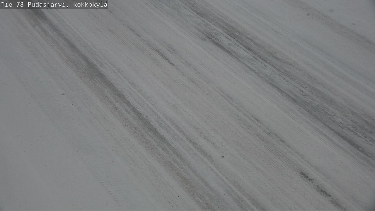 Weather Camera Image Väg 78 Pudasjärvi, Kokkokylä, Pudasjärvi, Pohjois-Pohjanmaa