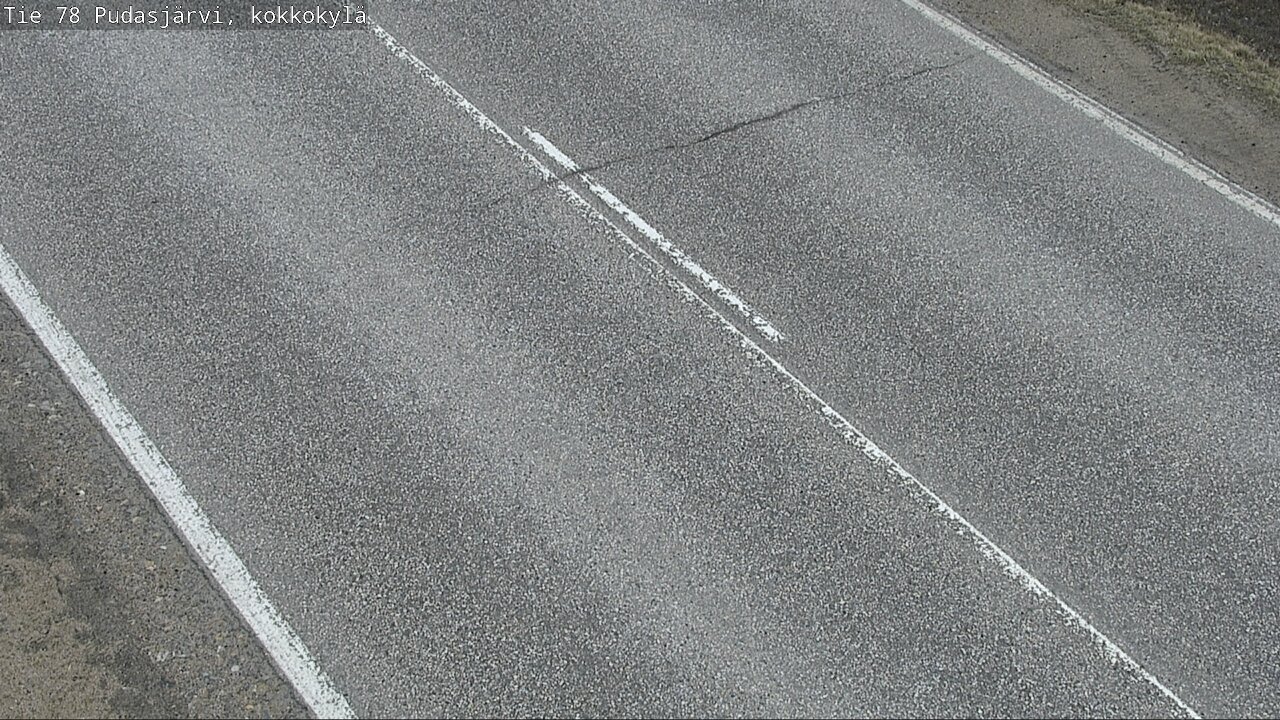 Weather Camera Image Väg 78 Pudasjärvi, Kokkokylä, Pudasjärvi, Pohjois-Pohjanmaa