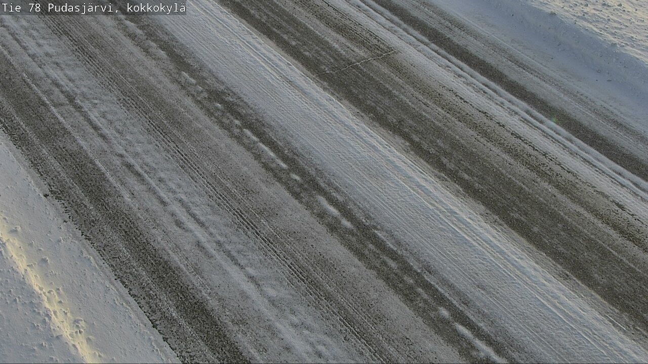 Weather Camera Image Road 78 Pudasjärvi, Kokkokylä, Pudasjärvi, Pohjois-Pohjanmaa