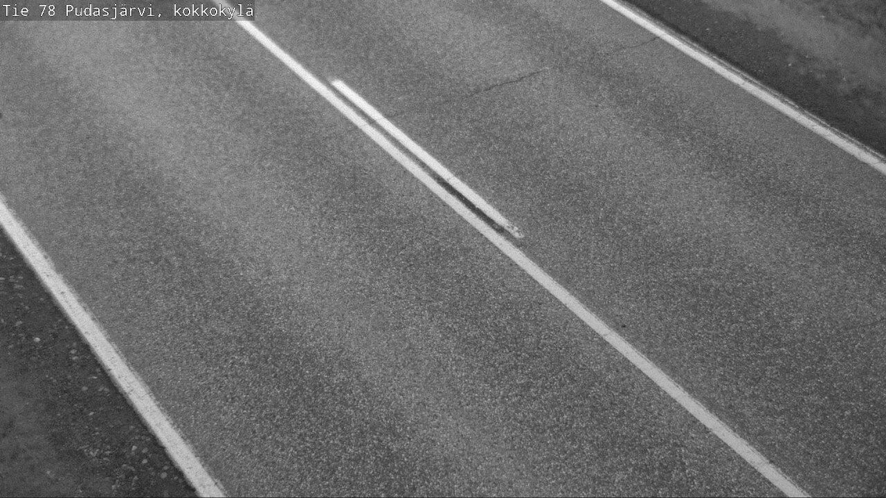 Weather Camera Image Road 78 Pudasjärvi, Kokkokylä, Pudasjärvi, Pohjois-Pohjanmaa