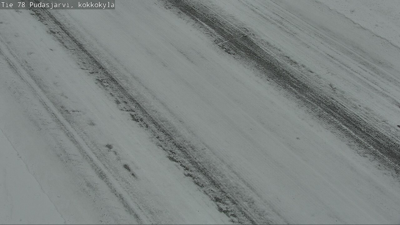 Weather Camera Image Road 78 Pudasjärvi, Kokkokylä, Pudasjärvi, Pohjois-Pohjanmaa