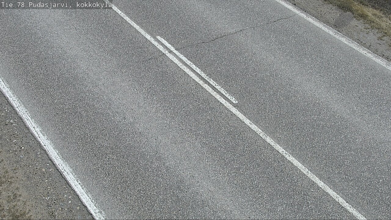 Weather Camera Image Road 78 Pudasjärvi, Kokkokylä, Pudasjärvi, Pohjois-Pohjanmaa