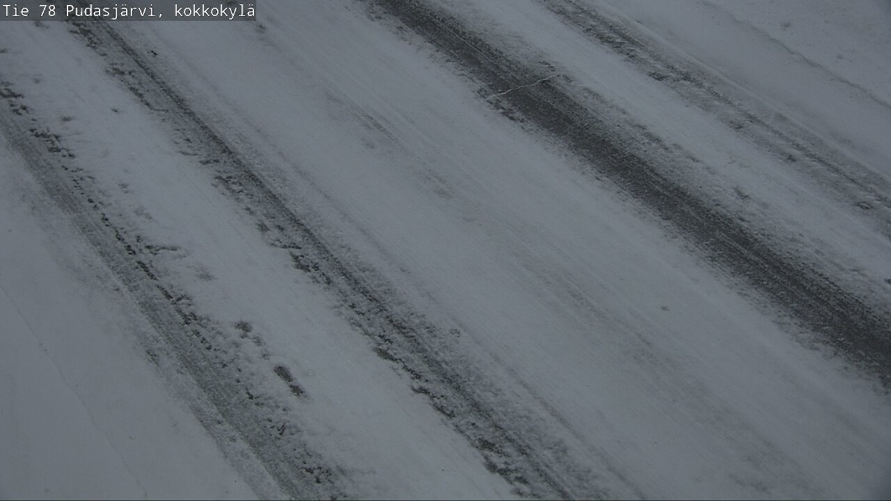 Weather Camera Image Road 78 Pudasjärvi, Kokkokylä, Pudasjärvi, Pohjois-Pohjanmaa