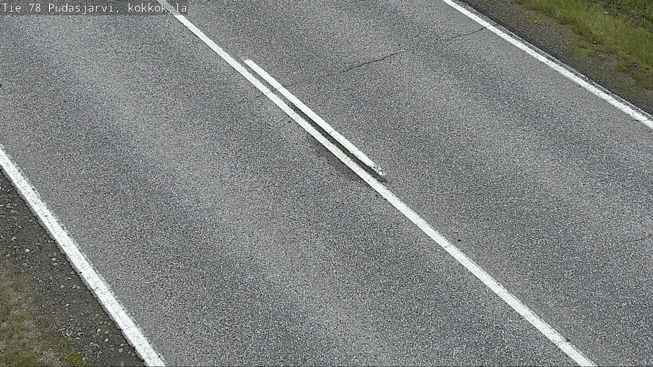 Weather Camera Image Road 78 Pudasjärvi, Kokkokylä, Pudasjärvi, Pohjois-Pohjanmaa