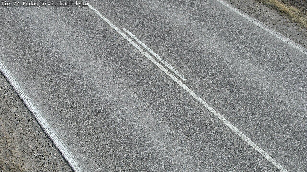 Weather Camera Image Road 78 Pudasjärvi, Kokkokylä, Pudasjärvi, Pohjois-Pohjanmaa