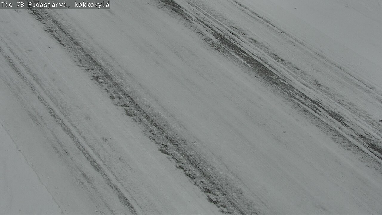 Weather Camera Image Road 78 Pudasjärvi, Kokkokylä, Pudasjärvi, Pohjois-Pohjanmaa