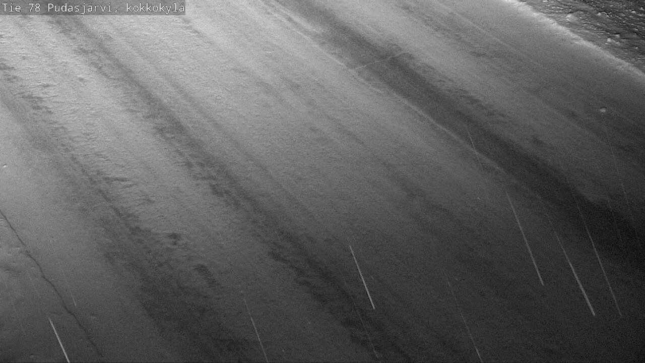 Weather Camera Image Road 78 Pudasjärvi, Kokkokylä, Pudasjärvi, Pohjois-Pohjanmaa