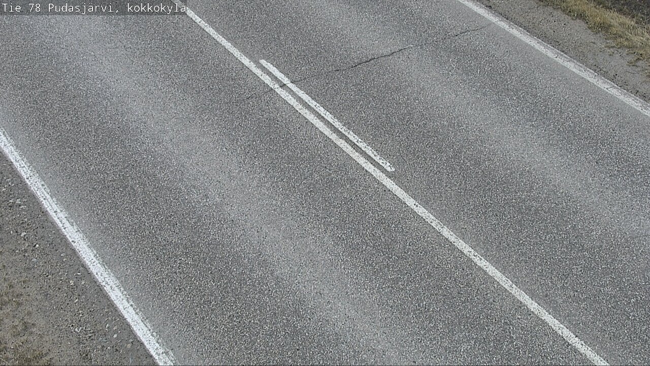 Weather Camera Image Road 78 Pudasjärvi, Kokkokylä, Pudasjärvi, Pohjois-Pohjanmaa