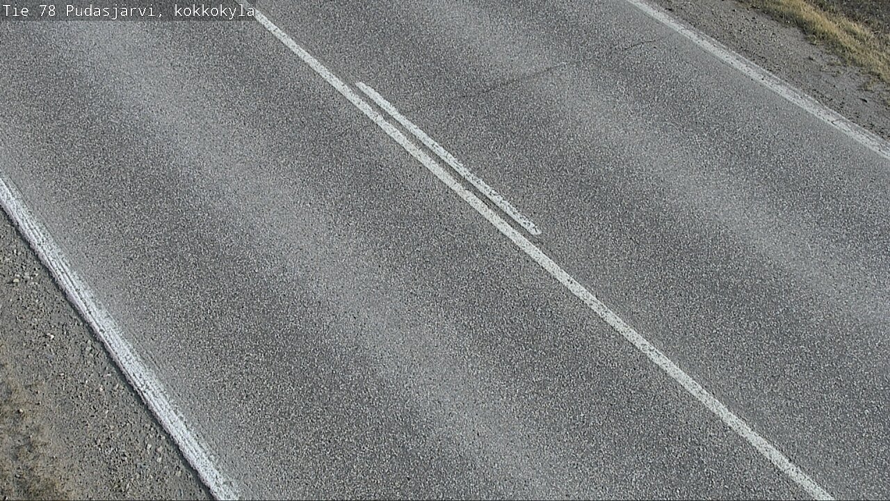 Weather Camera Image Road 78 Pudasjärvi, Kokkokylä, Pudasjärvi, Pohjois-Pohjanmaa