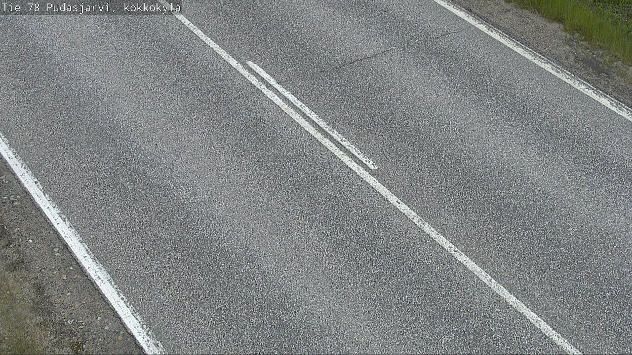 Weather Camera Image Väg 78 Pudasjärvi, Kokkokylä, Pudasjärvi, Pohjois-Pohjanmaa