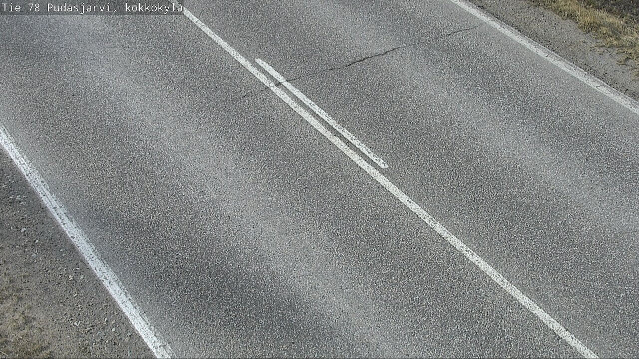 Weather Camera Image Road 78 Pudasjärvi, Kokkokylä, Pudasjärvi, Pohjois-Pohjanmaa
