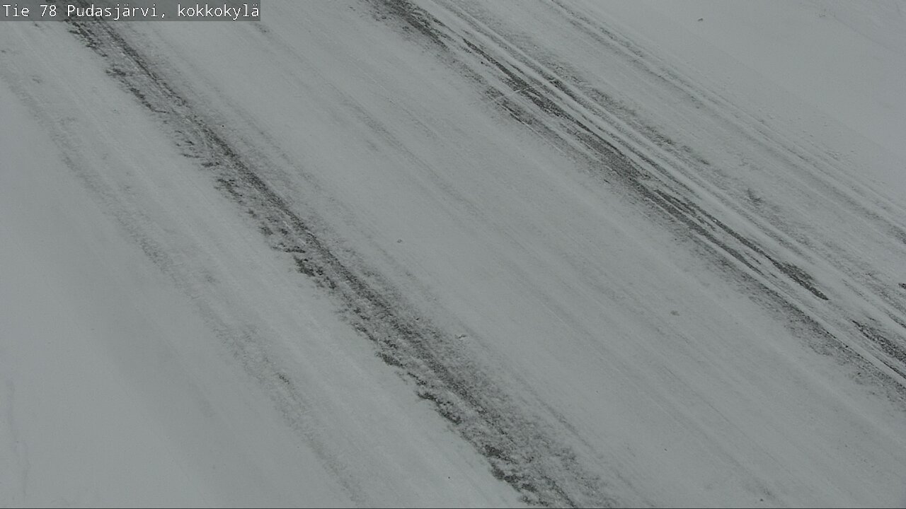 Weather Camera Image Road 78 Pudasjärvi, Kokkokylä, Pudasjärvi, Pohjois-Pohjanmaa