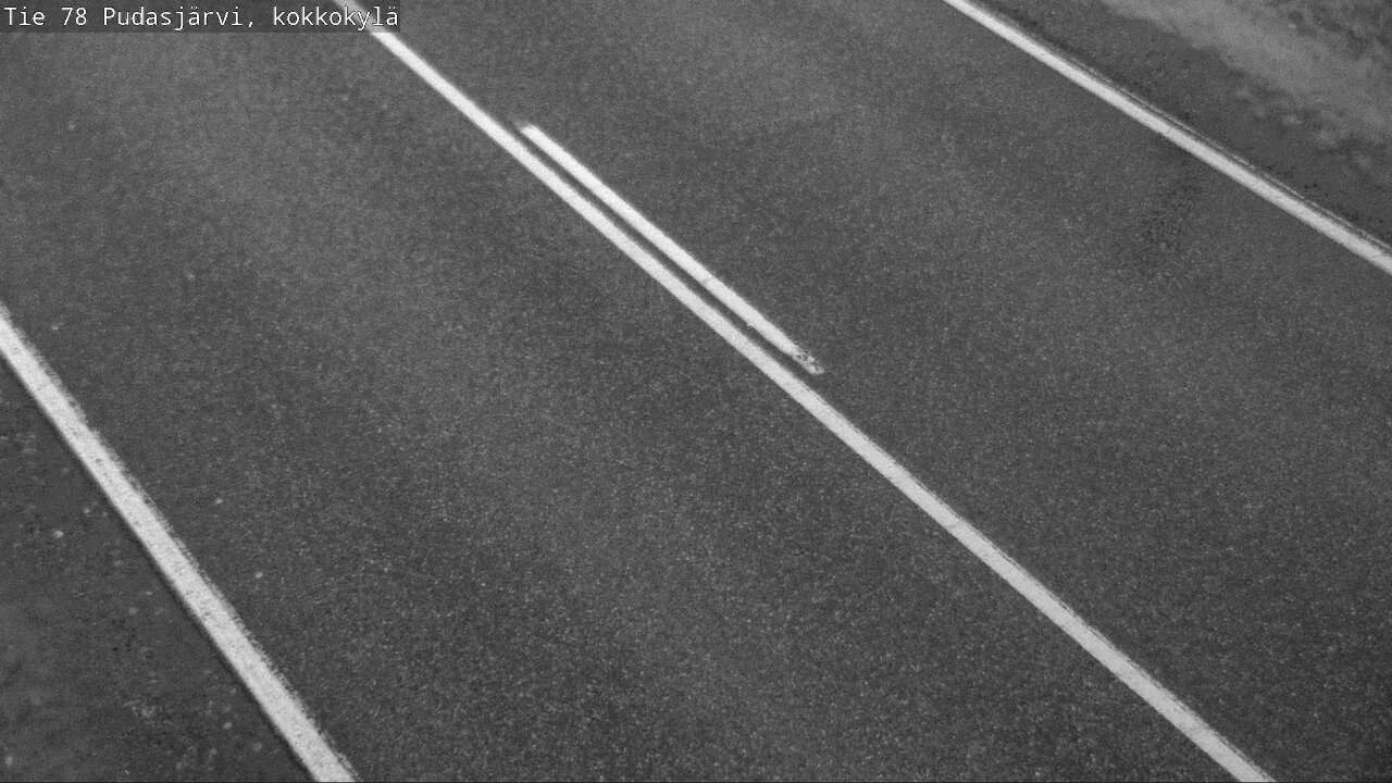 Weather Camera Image Road 78 Pudasjärvi, Kokkokylä, Pudasjärvi, Pohjois-Pohjanmaa