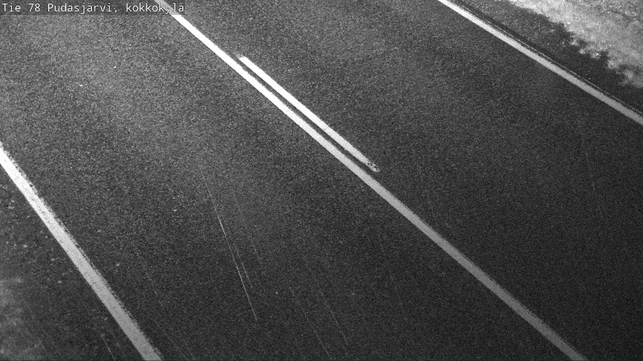 Weather Camera Image Road 78 Pudasjärvi, Kokkokylä, Pudasjärvi, Pohjois-Pohjanmaa