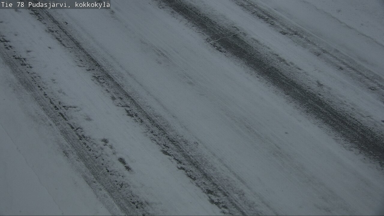 Weather Camera Image Road 78 Pudasjärvi, Kokkokylä, Pudasjärvi, Pohjois-Pohjanmaa