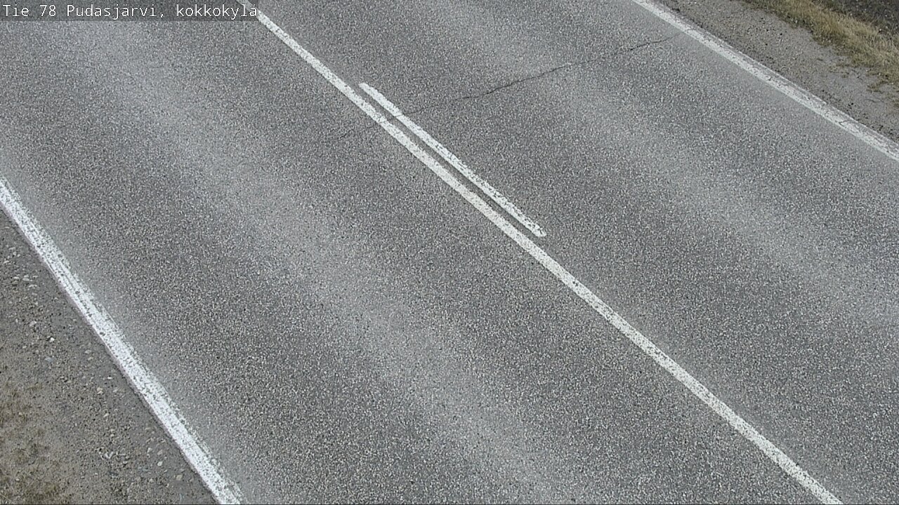 Weather Camera Image Väg 78 Pudasjärvi, Kokkokylä, Pudasjärvi, Pohjois-Pohjanmaa