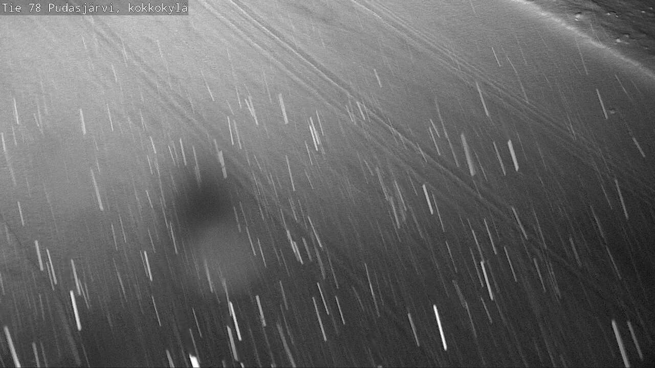 Weather Camera Image Road 78 Pudasjärvi, Kokkokylä, Pudasjärvi, Pohjois-Pohjanmaa