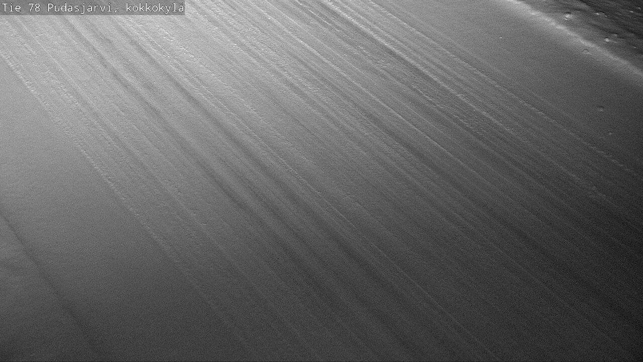 Weather Camera Image Road 78 Pudasjärvi, Kokkokylä, Pudasjärvi, Pohjois-Pohjanmaa