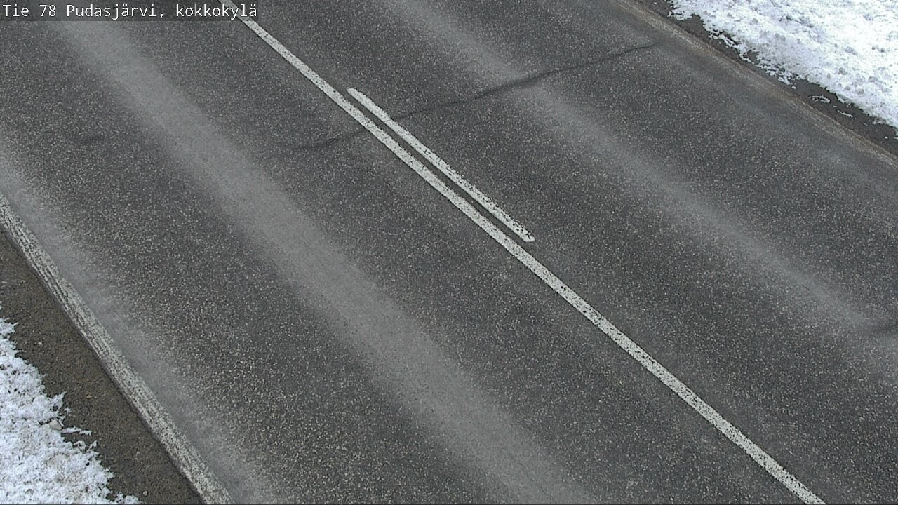 Weather Camera Image Väg 78 Pudasjärvi, Kokkokylä, Pudasjärvi, Pohjois-Pohjanmaa