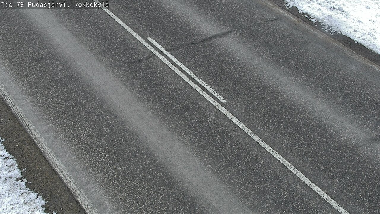 Weather Camera Image Väg 78 Pudasjärvi, Kokkokylä, Pudasjärvi, Pohjois-Pohjanmaa