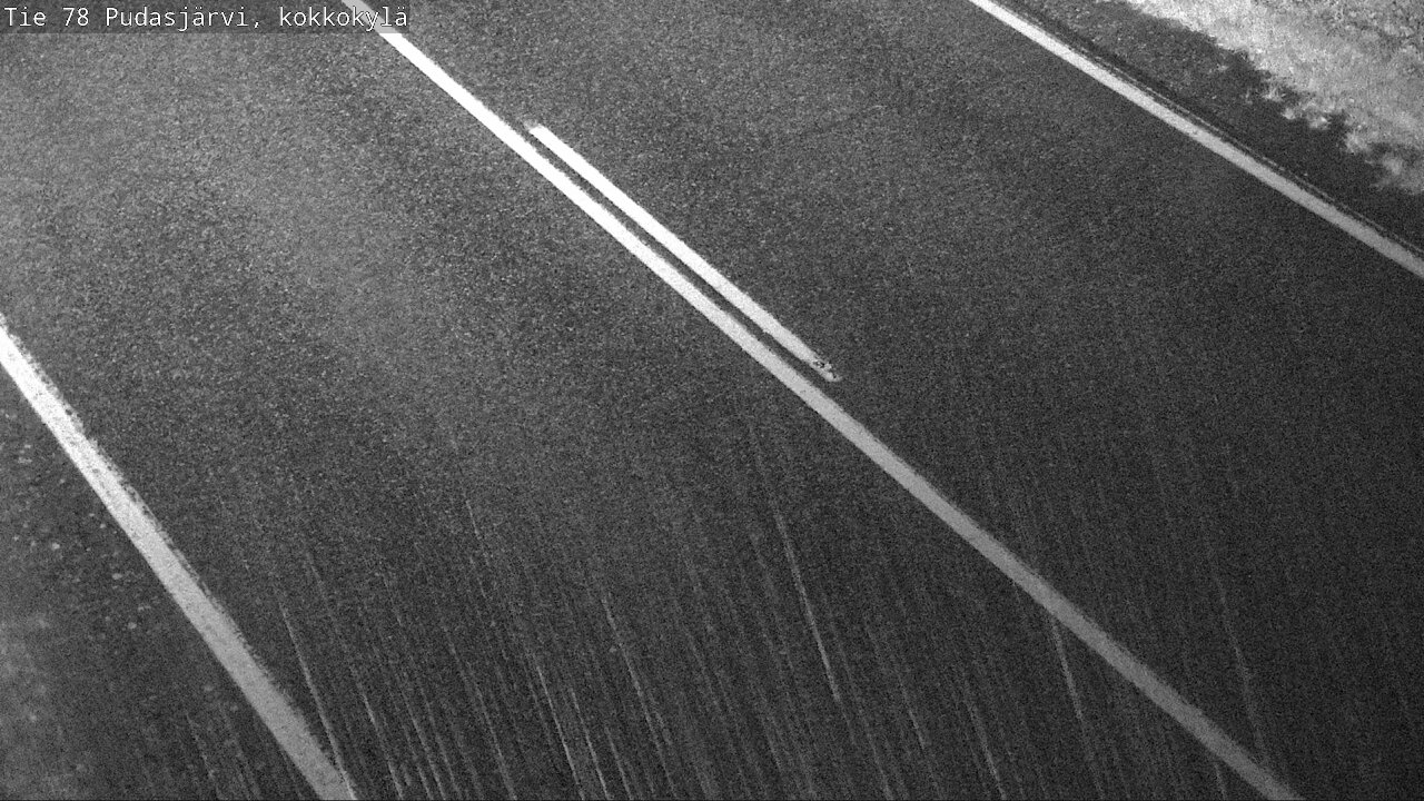 Weather Camera Image Road 78 Pudasjärvi, Kokkokylä, Pudasjärvi, Pohjois-Pohjanmaa