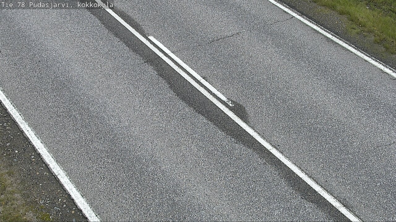 Weather Camera Image Road 78 Pudasjärvi, Kokkokylä, Pudasjärvi, Pohjois-Pohjanmaa