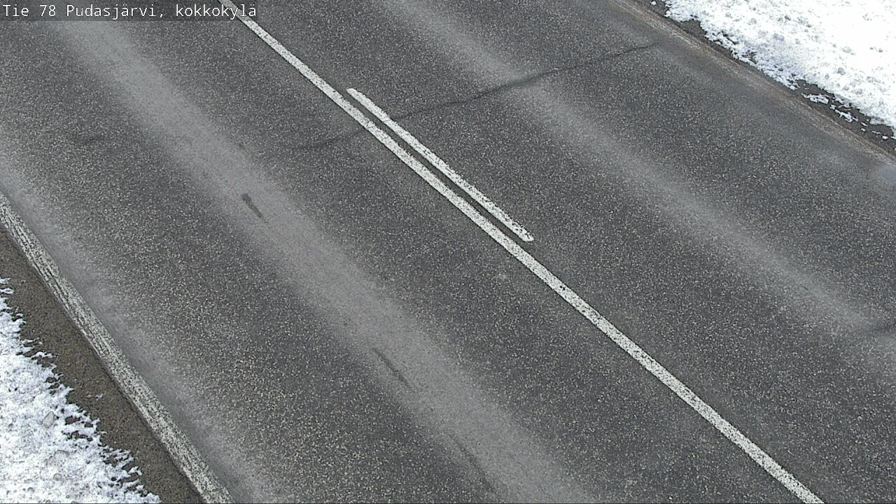 Weather Camera Image Väg 78 Pudasjärvi, Kokkokylä, Pudasjärvi, Pohjois-Pohjanmaa