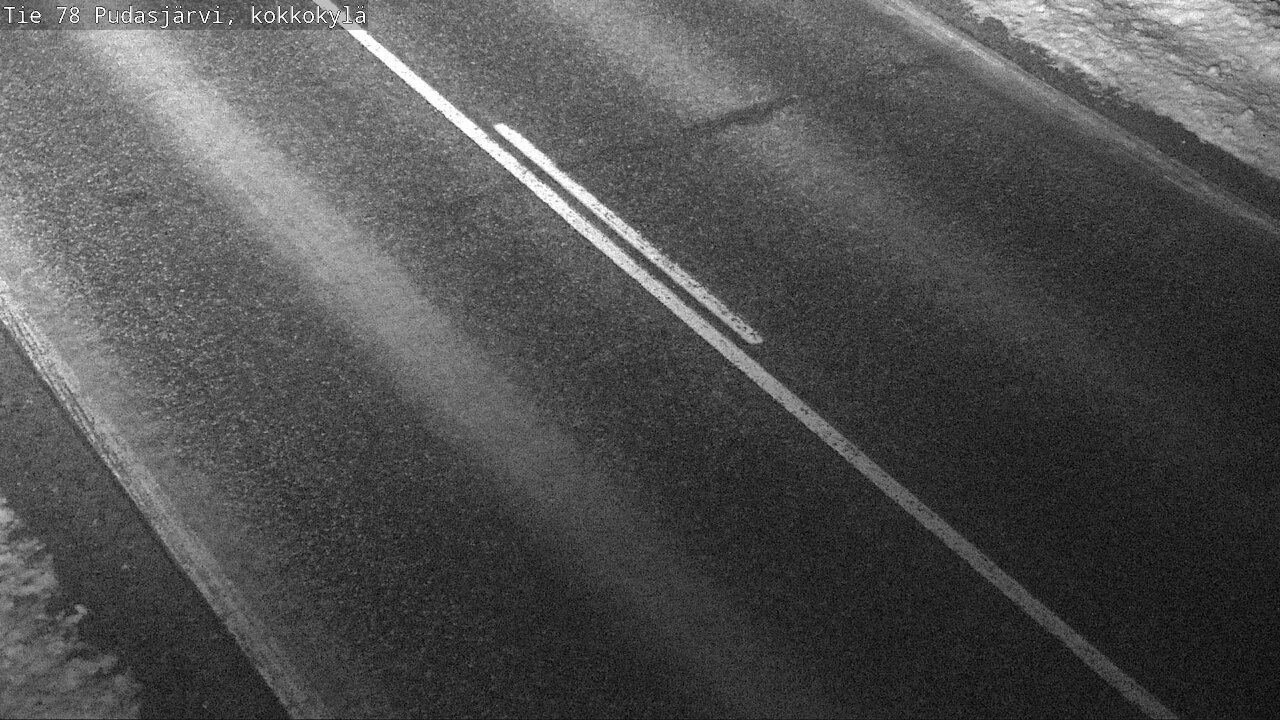 Weather Camera Image Road 78 Pudasjärvi, Kokkokylä, Pudasjärvi, Pohjois-Pohjanmaa